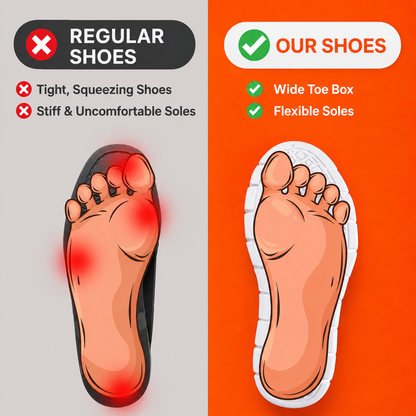 Orthora — 12-Hour Shift Shoes for All-Day Foot, Knee & Back Pain Relief
